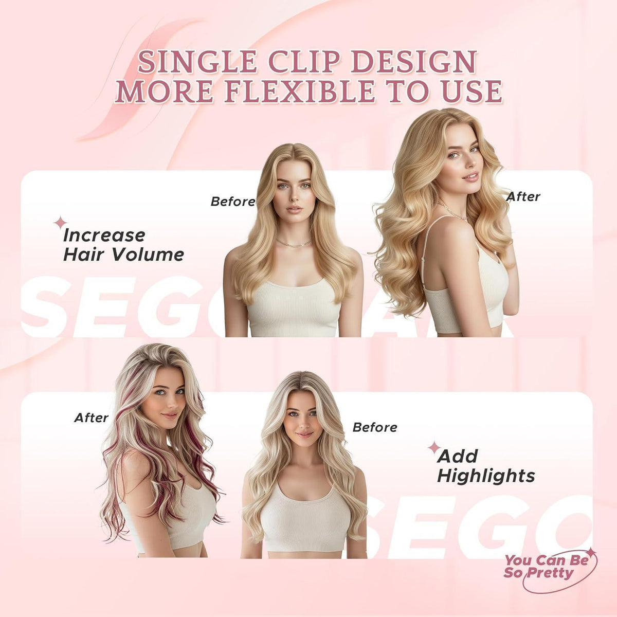 Echthaar Clip-in Extensions – 50 cm, #12p613