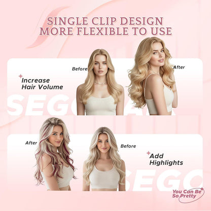Echthaar Clip-in Extensions – 50 cm, #12p613