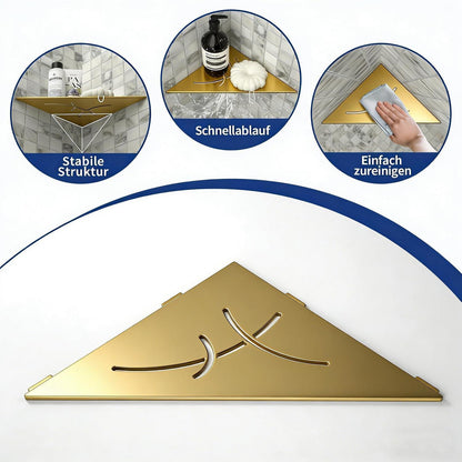 Eck-Duschregal Edelstahl 304 - 2er Set Goldene Duschablage