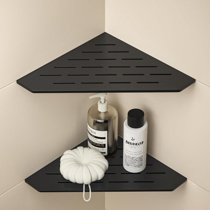 Edelstahl Duschablage Ecke – 2er Pack, Schwarz