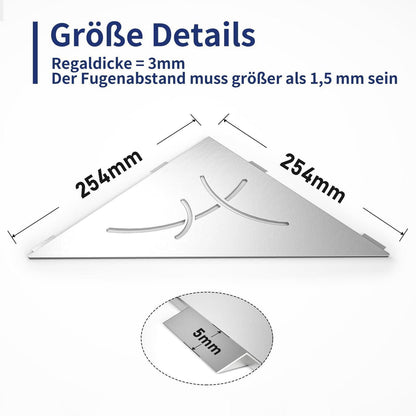 Eck-Duschregal Edelstahl 2er-Pack – Platzsparend & Robust