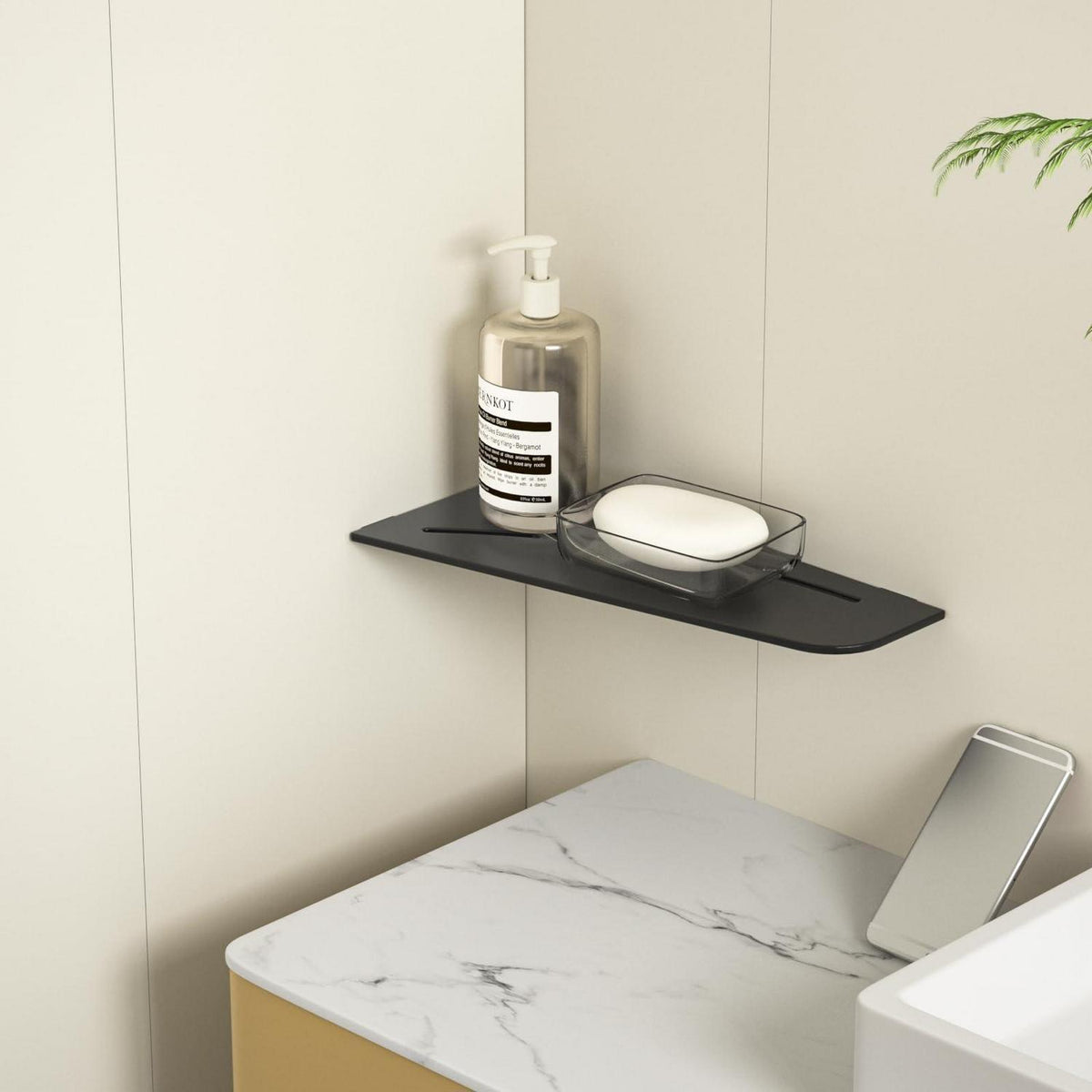 Eck Duschregal Edelstahl 2er-Pack Mattschwarz – Platzsparend & Robust