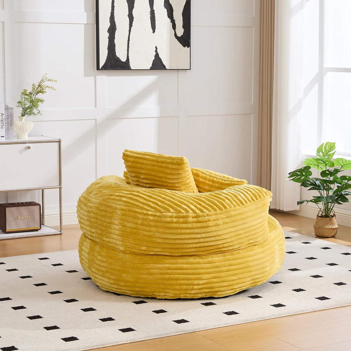 Boneless Lounger Sitzsack Sofa | Gelb | Bequem & Vielseitig