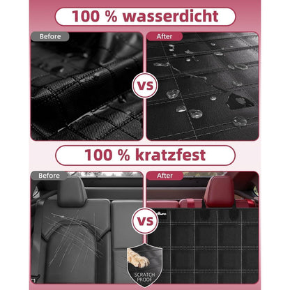 Hundedecke Auto Rückbank Wasserdicht Kratzfest mit Seitenschutz