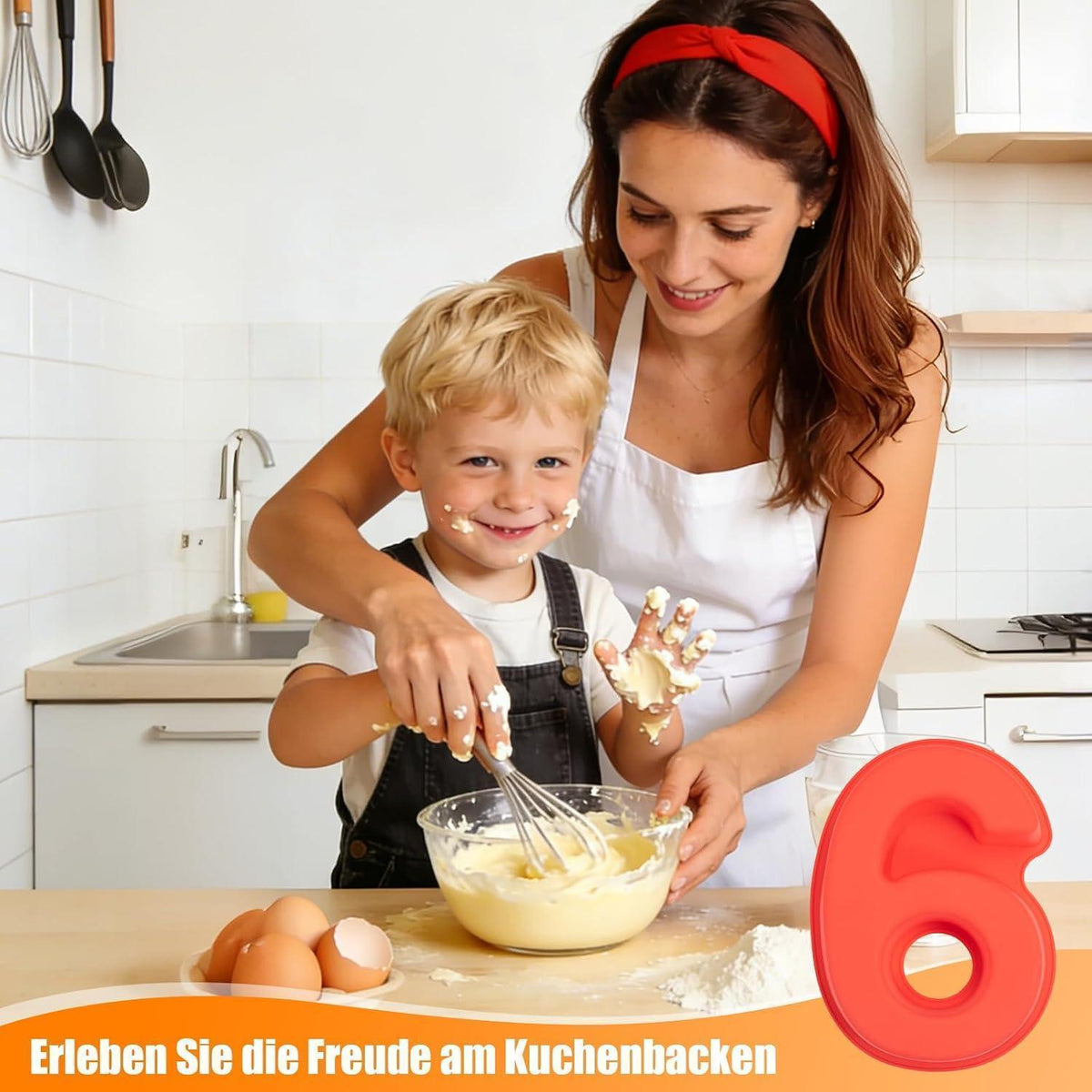 Silikon Backform Zahlen – Kuchenform für Geburtstag & Co.
