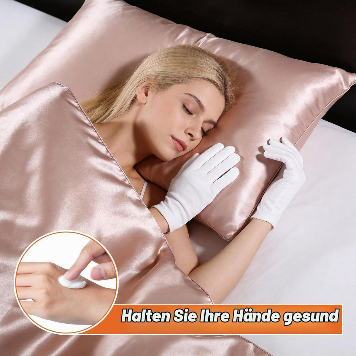 3 Paar Baumwollhandschuhe für SPA Handpflege
