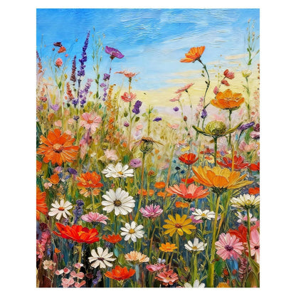 Malen nach Zahlen Erwachsene Blumenwiese 40x50 cm