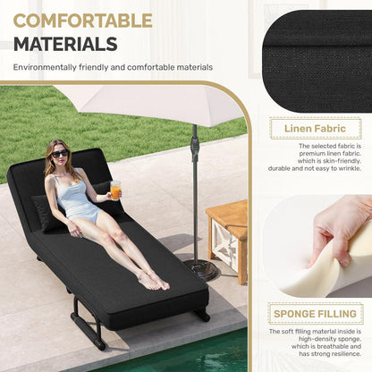4-in-1 Schlafsessel: Platzsparendes Bett & Relaxsessel