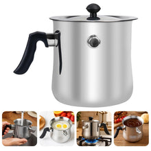 1.5L Edelstahl Milchtopf mit Deckel & Pfeife
