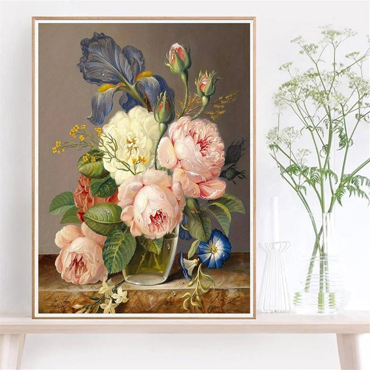Malen nach Zahlen Blume für Erwachsene – DIY Bastelset