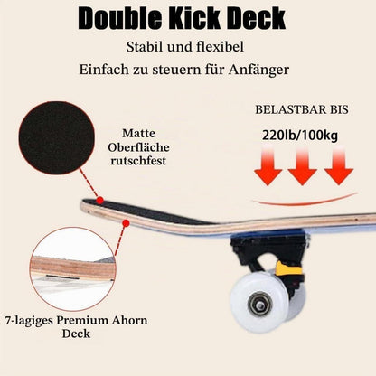 Komplettes Skateboard 31x8 Zoll – Perfektes Geschenk für Kinder & Erwachsene