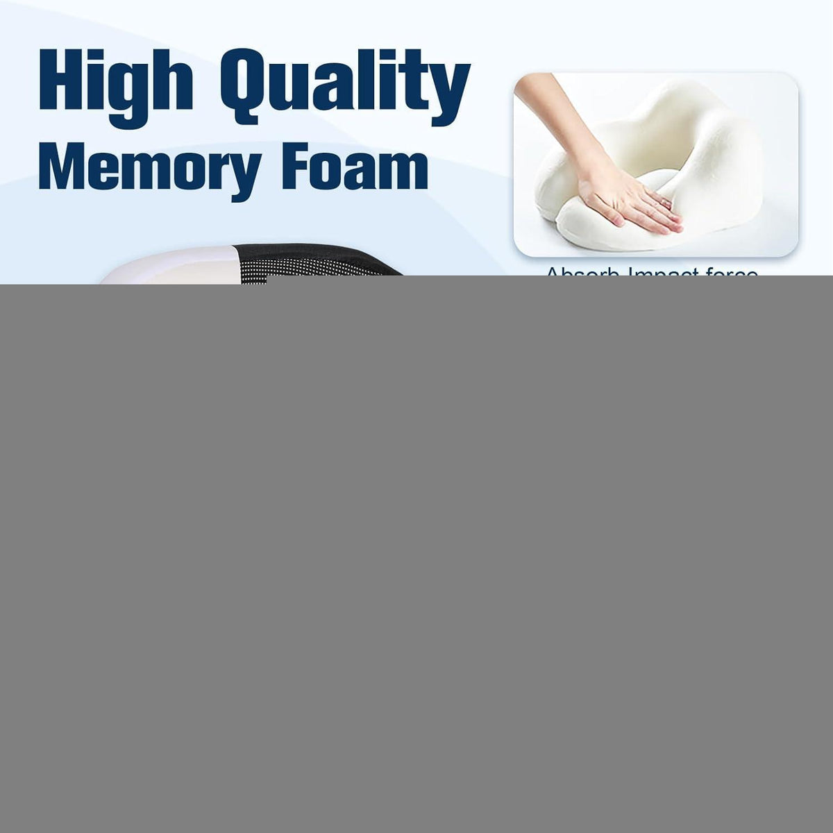 Reisekissen Nackenkissen Memory Foam Verstellbar mit Zubehör