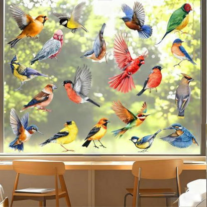Vogelaufkleber Fenster – Vogelschutz & Naturdeko