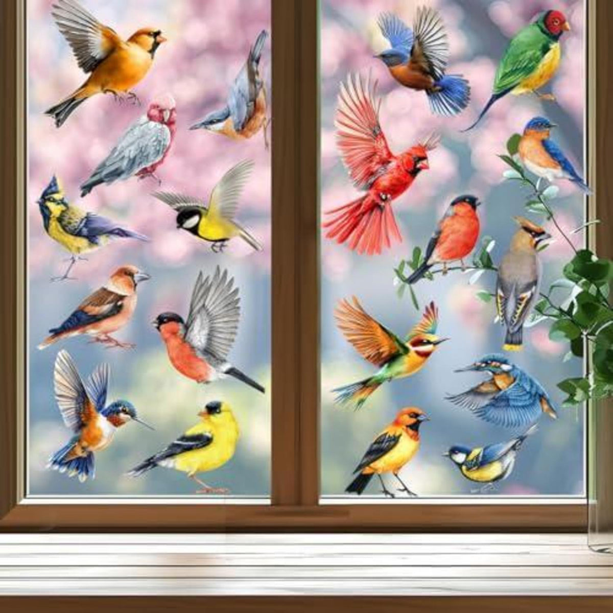 Vogelaufkleber Fenster – Vogelschutz & Naturdeko