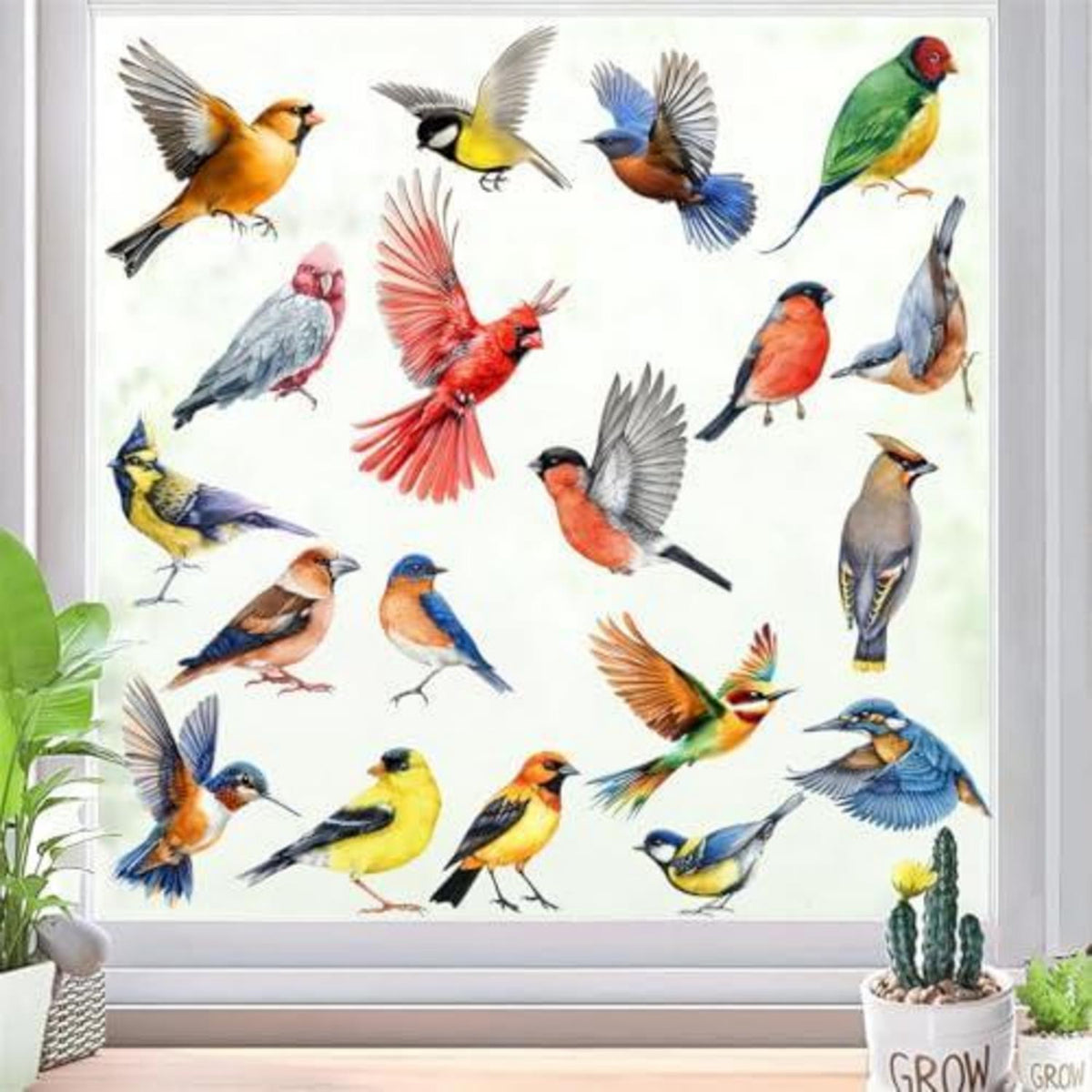 Vogelaufkleber Fenster – Vogelschutz & Naturdeko
