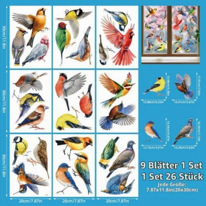 Vogelaufkleber Fenster – Vogelschutz & Naturdeko