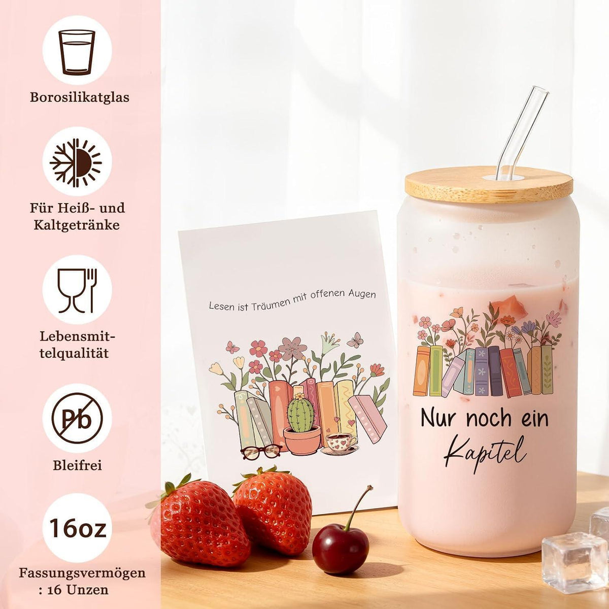 Leseset Geschenk für Buchliebhaber mit Becher & Socken