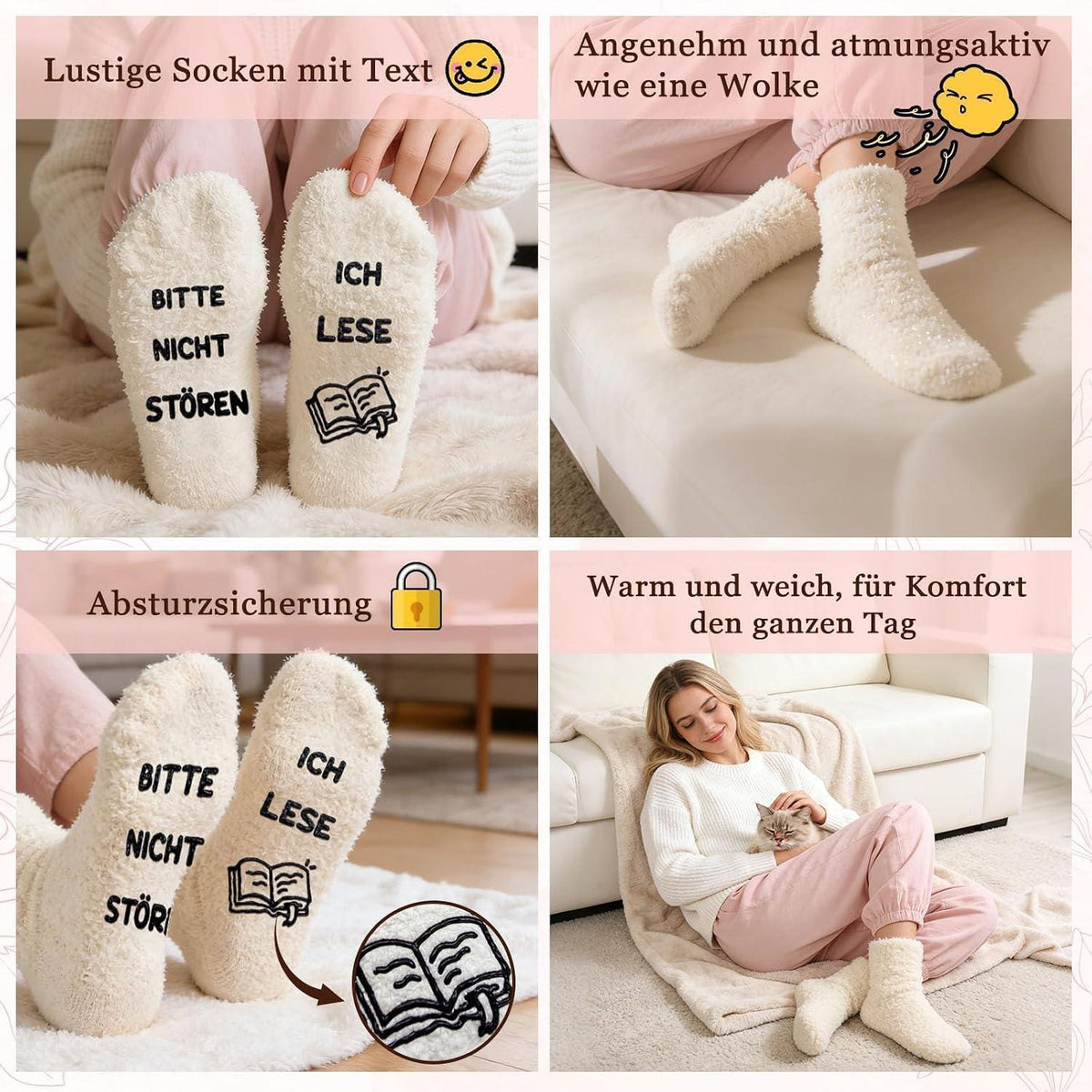 Leseset Geschenk für Buchliebhaber mit Becher & Socken