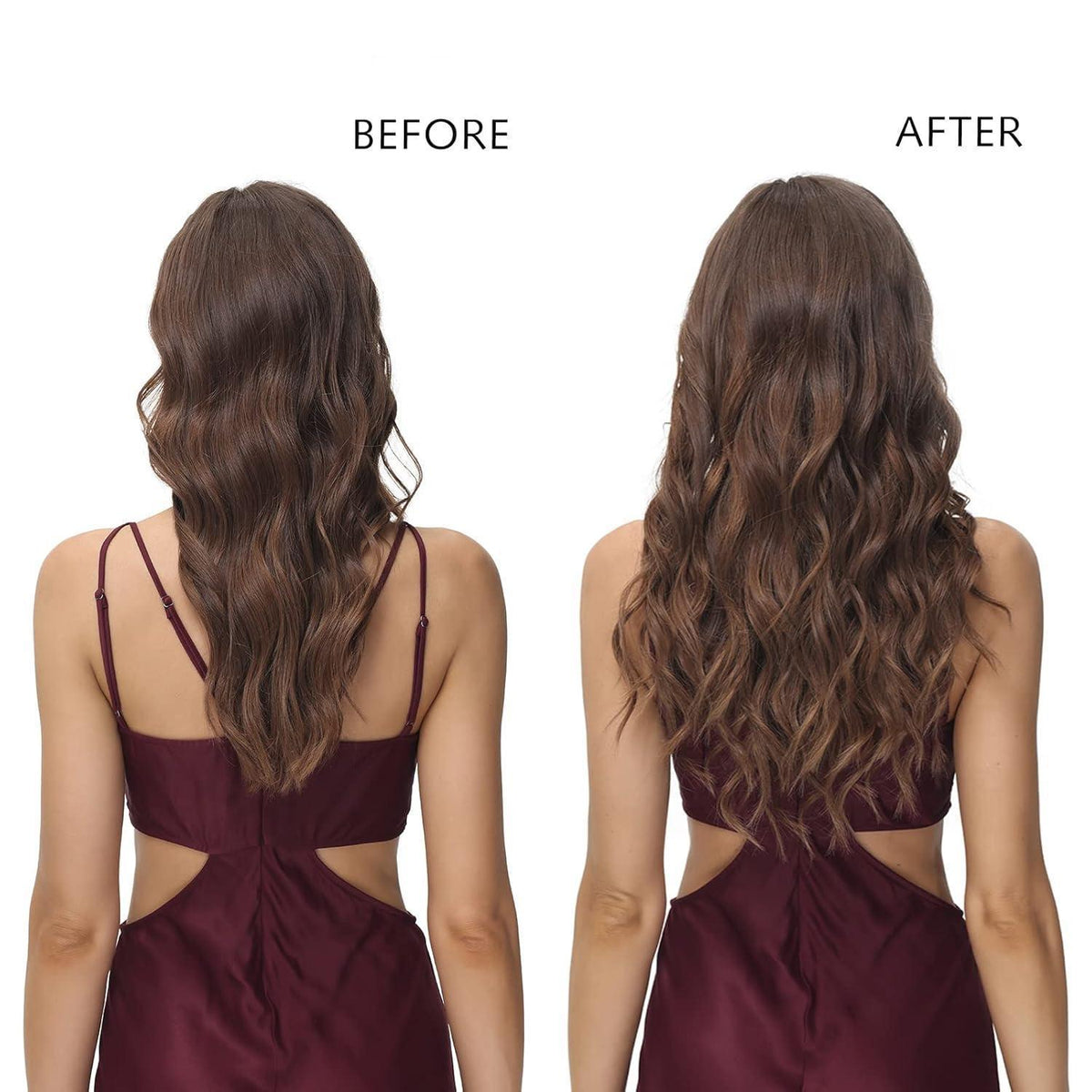 Echthaar Clip-in Extensions – 14 Zoll, Natürliches Schwarz