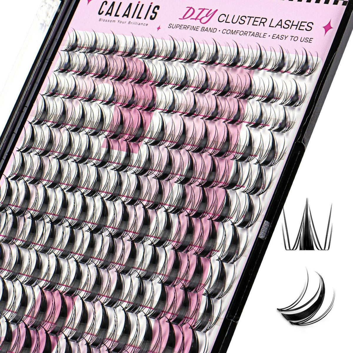Manga Lashes – 144 Stück D Curl für Volumen-Look