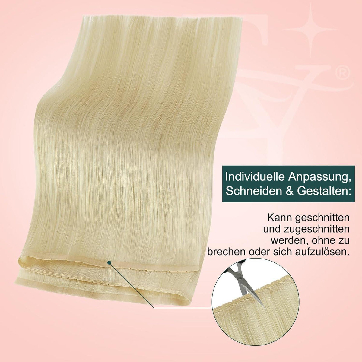 Blond Butterfly Tressen Echthaar #60 – 55cm, 100g