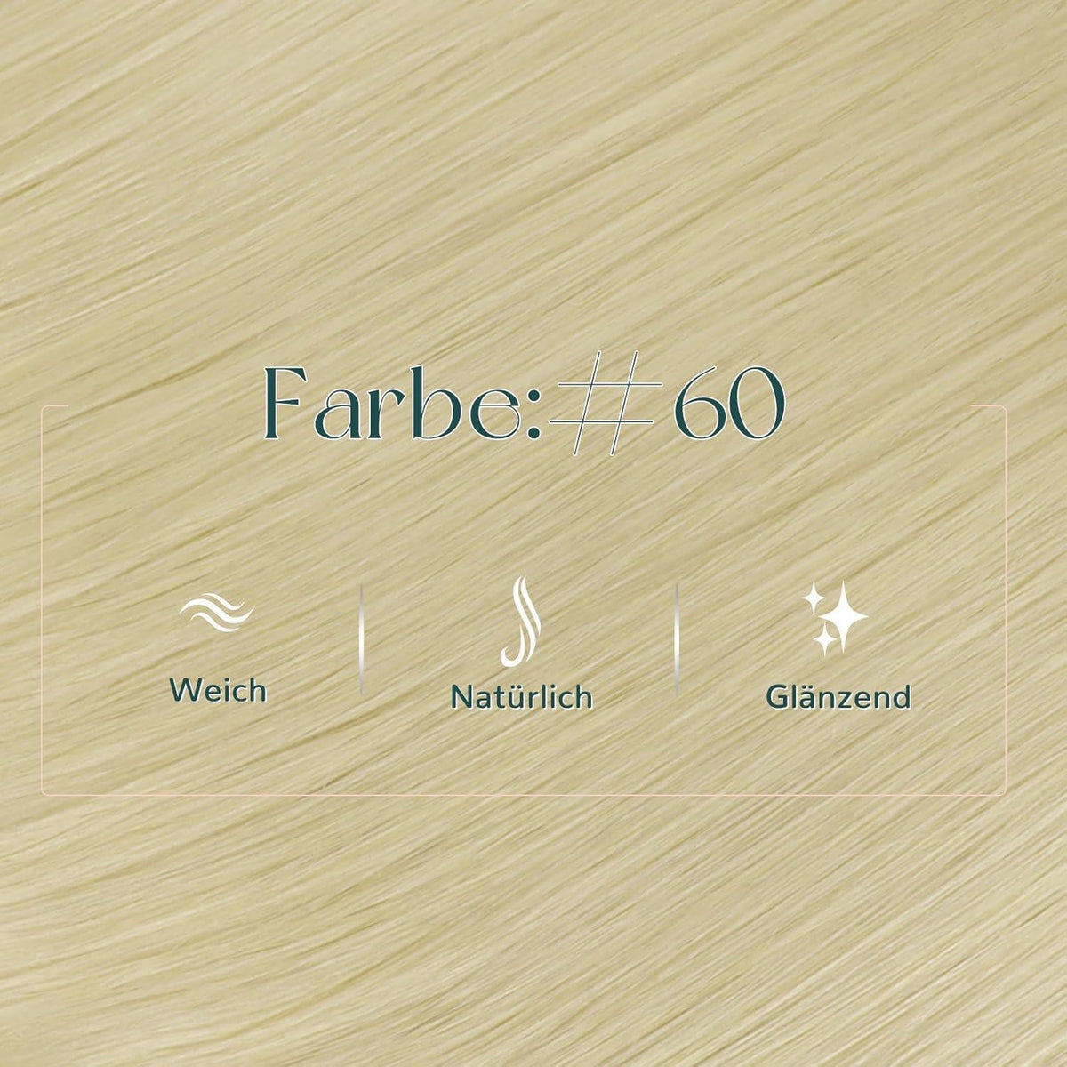 Blond Echthaar Tressen – 50cm, 100g, #60