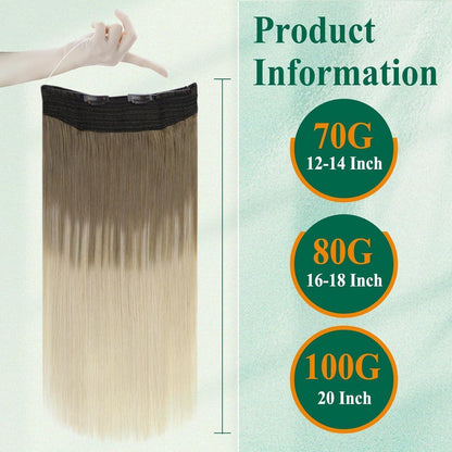 Echthaar Draht Extension Balayage Blond Ombre 50cm