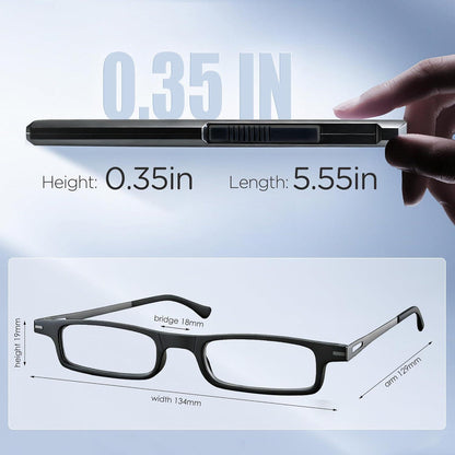 Faltbare Lesebrille mit Blaulichtfilter – Ultra leicht & Tragbar