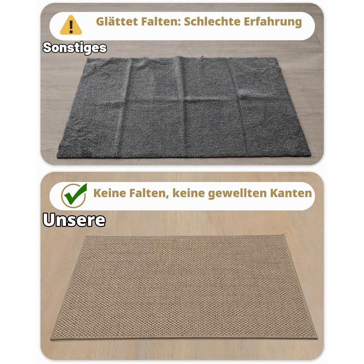 Fußmatte Innen 80x120cm Dunkles Beige – Schmutzfangmatte