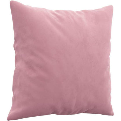 2-Sitzer Sofa Samt Rosa – Modernes Mini Sofa mit Kissen