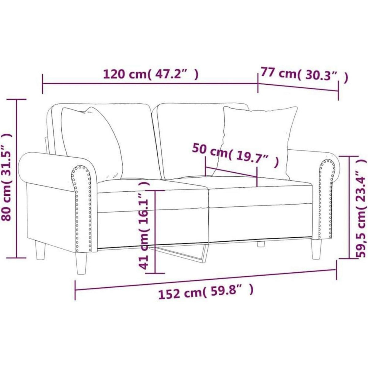 2-Sitzer Sofa mit Schlaffunktion, Gelb, Samt, 120cm