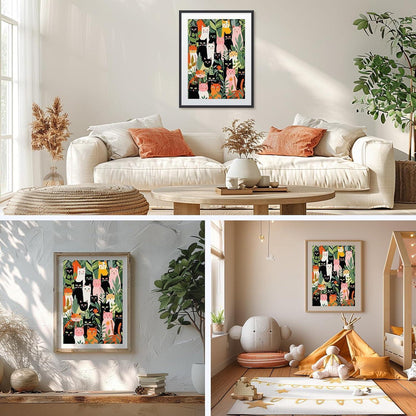 5D Diamant Painting Katze – DIY Mosaik Bild für Erwachsene