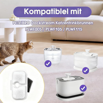 Katzenbrunnen Filter für Petlibro Dockstream – 16er Pack