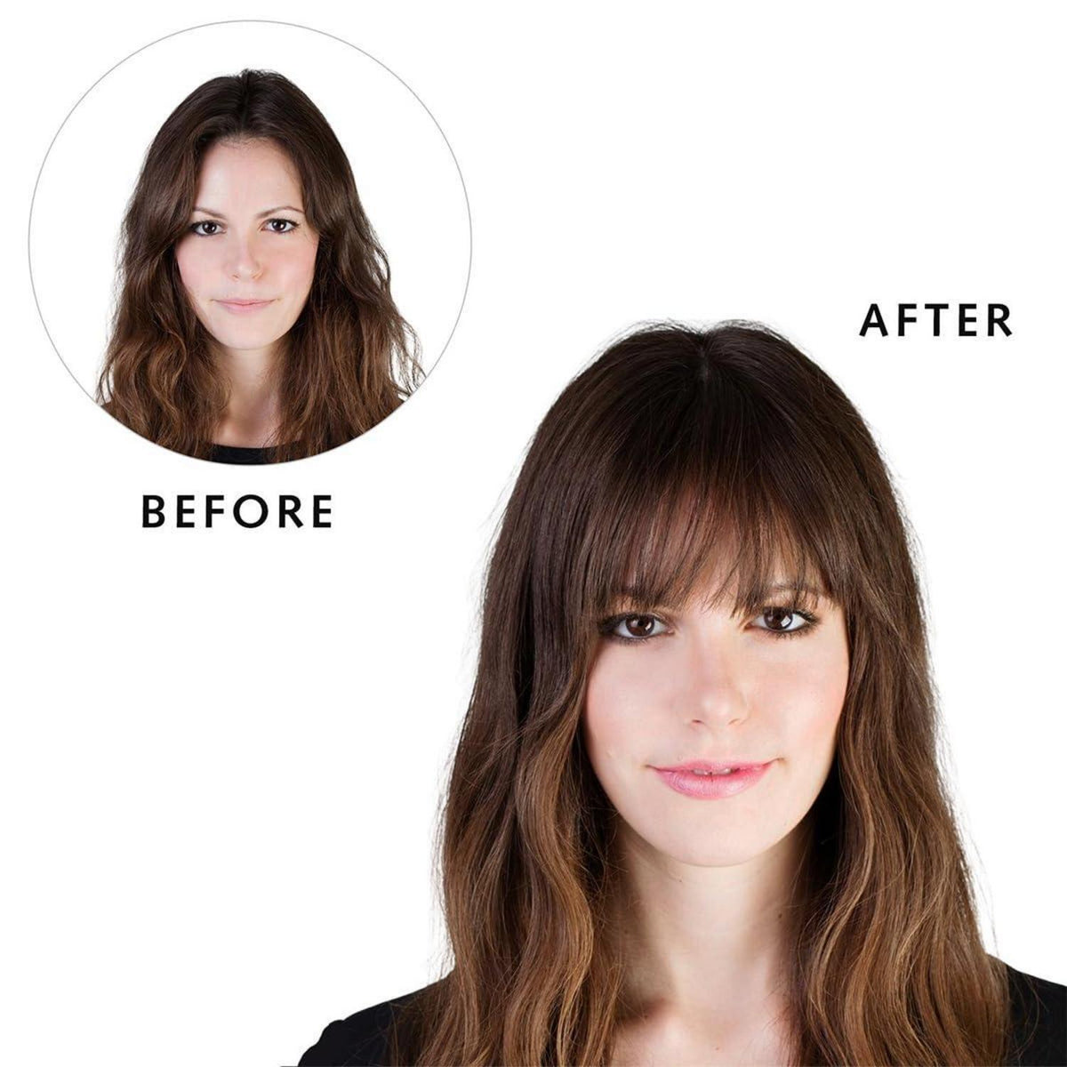 3D Clip In Pony aus Echthaar – Strohblond für French Fringe