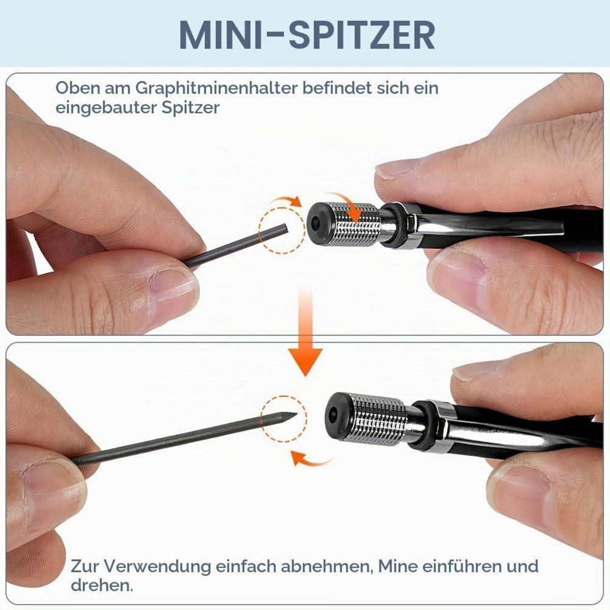 Druckbleistift Set mit HB Minen – Ideal zum Schreiben & Zeichnen