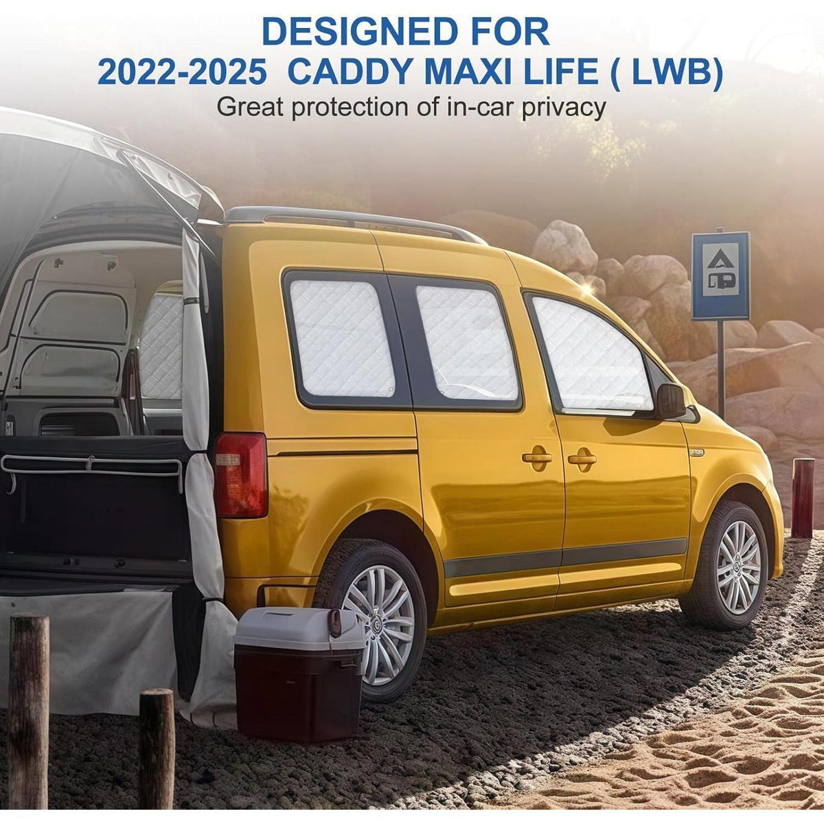 Thermomatte Caddy Maxi Life 2022-2025 LWB – Sonnenschutz Set