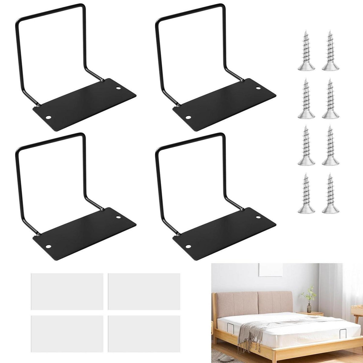 Matratzenhalter Set 4er-Pack – Anti-Rutsch & Verrutschsicher