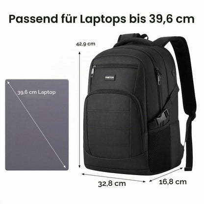 Laptop Rucksack 15,6 Zoll – Wasserdichter Schulrucksack für Herren & Damen