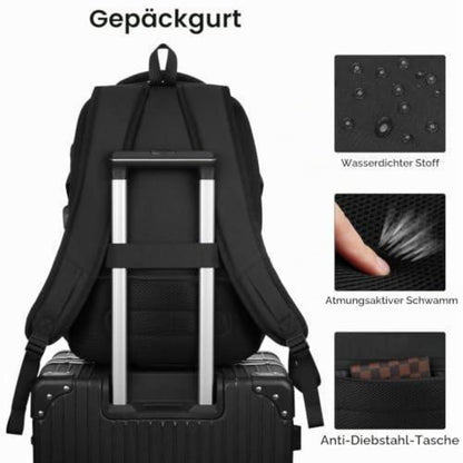 Laptop Rucksack 17,3 Zoll – Wasserdichter Schulrucksack für Herren & Damen