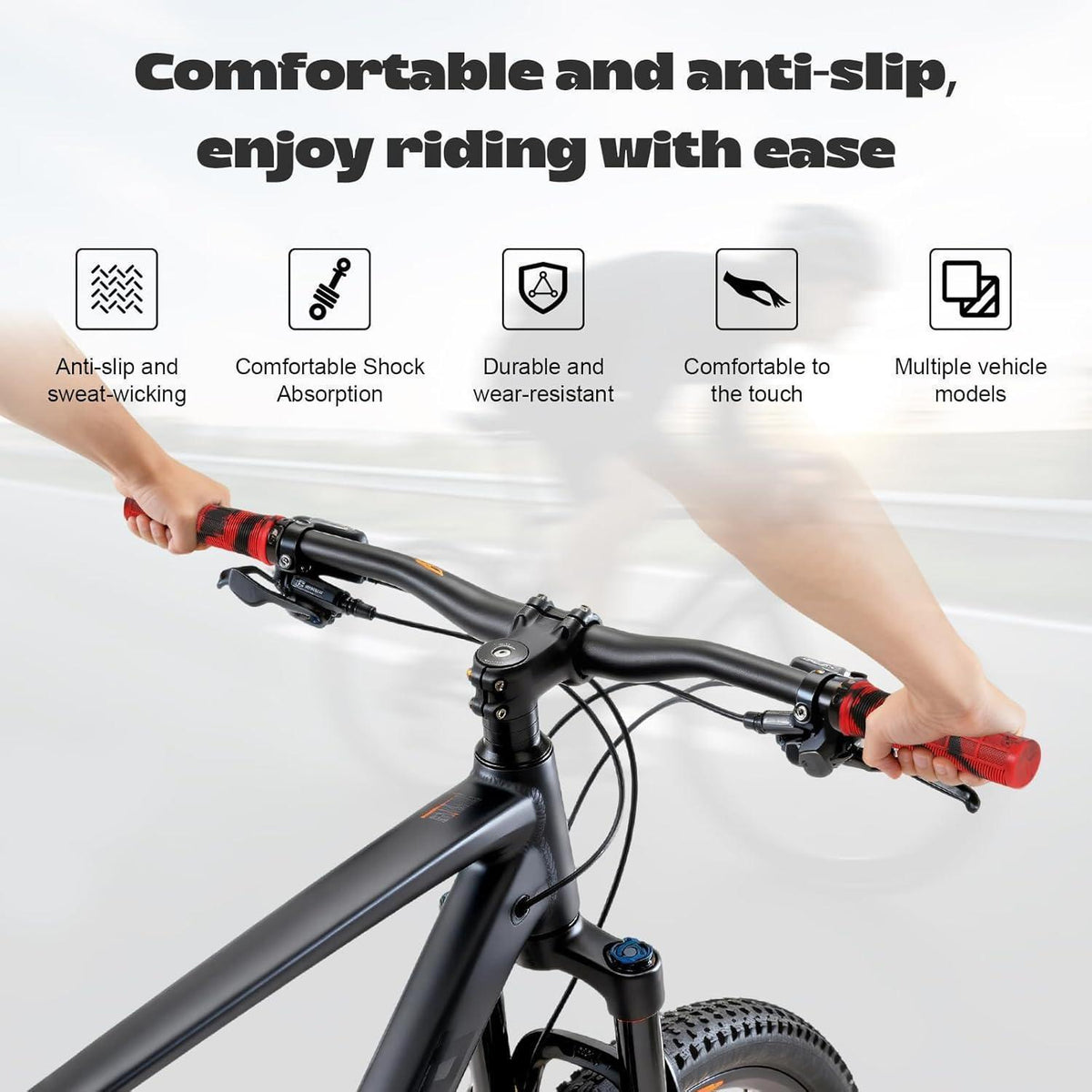 Ergonomische Fahrradgriffe 22mm – Rutschfest & Komfortabel