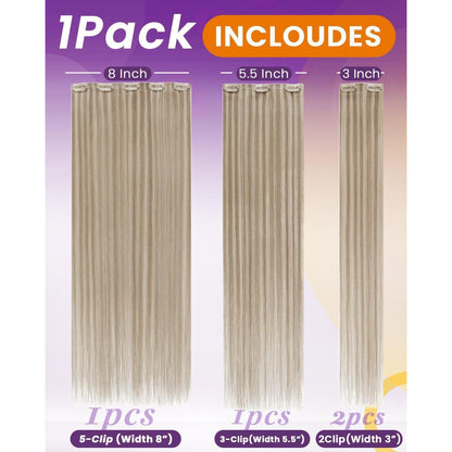 Blond Echthaar Clip-in Extensions 50cm – Voller Kopf