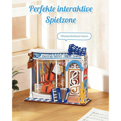 Miniatur Haus Melody Instrument Shop – 3D Puzzle Bausatz