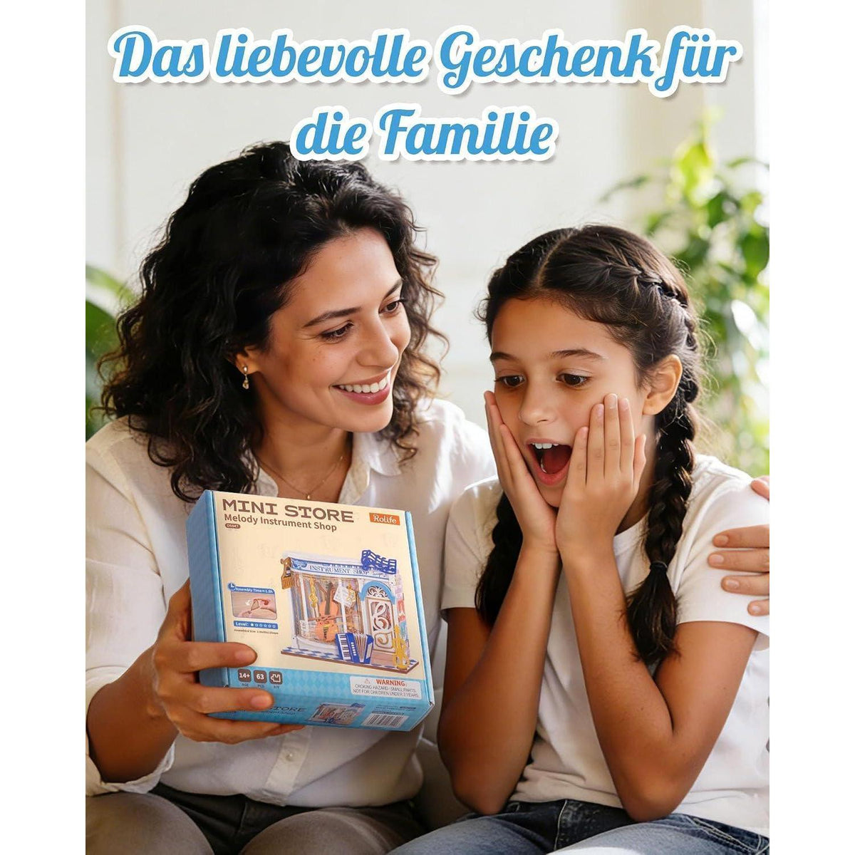 Miniatur Haus Melody Instrument Shop – 3D Puzzle Bausatz