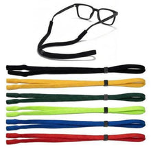 6x Brillenband Sport Verstellbar Damen Herren Schwarz Rot Gelb Blau Grün