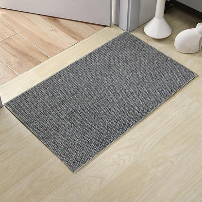 Fußmatte Innen Grau 80x120 cm – Schmutzfangmatte mit Anti-Rutsch Rückseite
