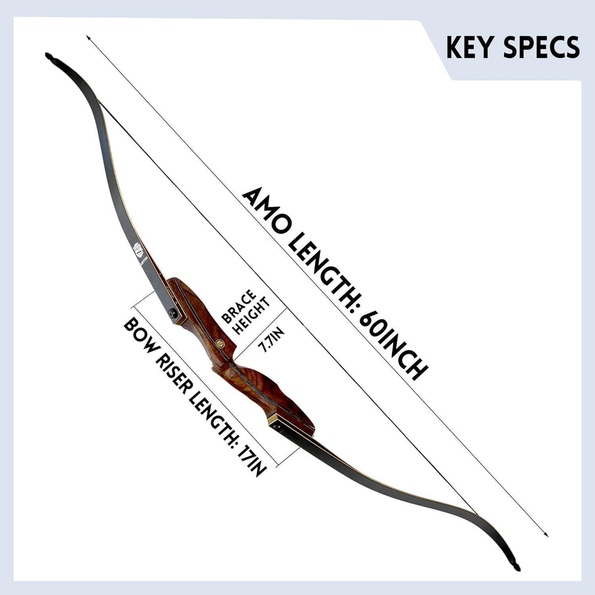 Recurve Bogen Takedown 30lb – Traditioneller Jagdbogen Set für Erwachsene