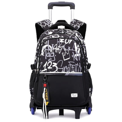 Schulrucksack mit Rollen für Jungen – Höhenverstellbar & Wasserdicht
