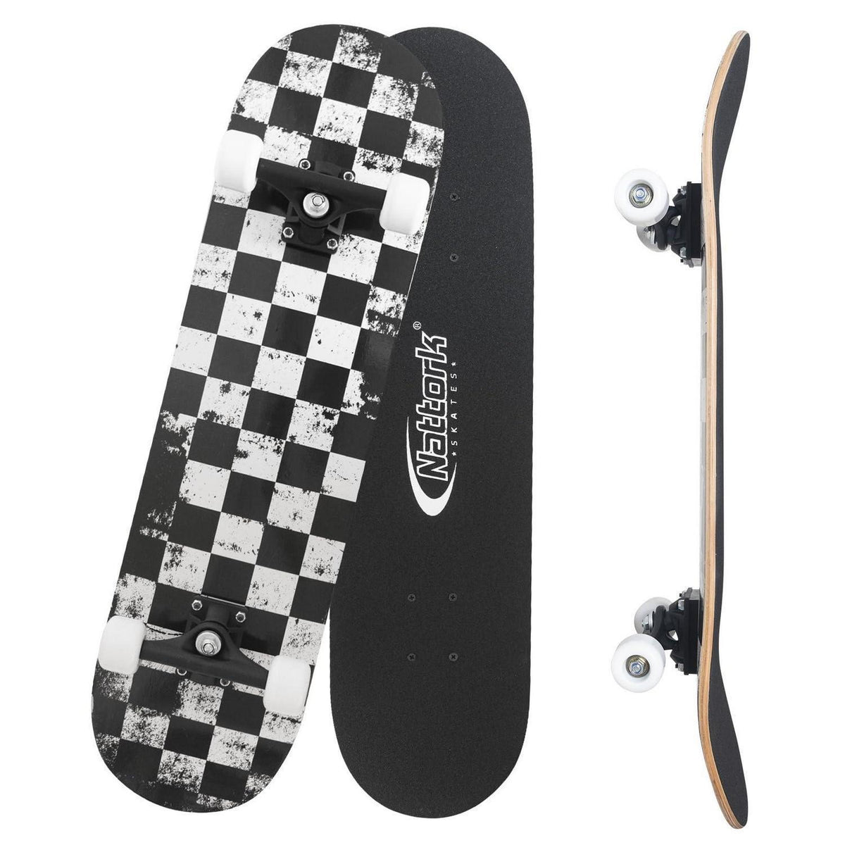 Komplett Skateboard 31 Zoll – Checkerboard Design für Anfänger