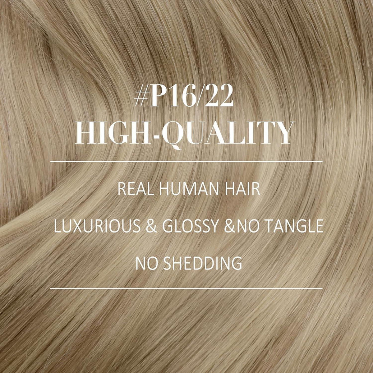 Echthaar Nano Ring Extensions Blond 45cm - Volumenspendend & Unsichtbar