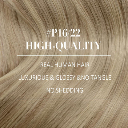 Echthaar Nano Ring Extensions Blond 45cm - Volumenspendend & Unsichtbar